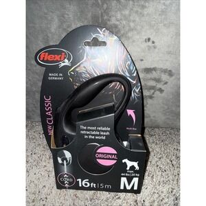 Flexi New Classic 16 ft Retractable Dog Leash Cord Size Medium 44 lbs‎ 20 kg max